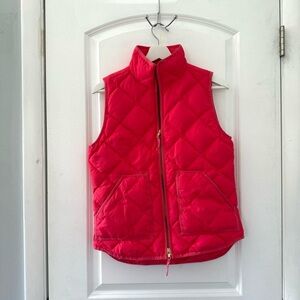 Hot pink quilted vest